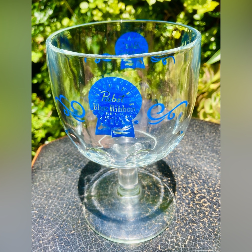 Pabst Blue Ribbon Beer Glass